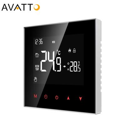 China AVATTO Digital Modern Programmable Floor Home Room Electric Gas Boiler Water Heating Thermostat Temperature Controller with LCD Display for sale