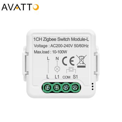 China Tuya ZigBee3.0 1 2 Smart Home Wireless Remote 3Gang 2way Lamp Switch Module No Wire Neutral Voice Control With Google Alexa N-LZWSM01 for sale