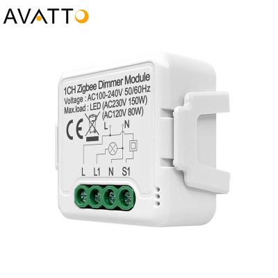 China Dimmer Tuya Smart ZigBee Switch Module, 1/2 Band Automic Dimmable Lamp Switch APP Remote Control Work With Alexa Google Home N-ZDSM01 for sale