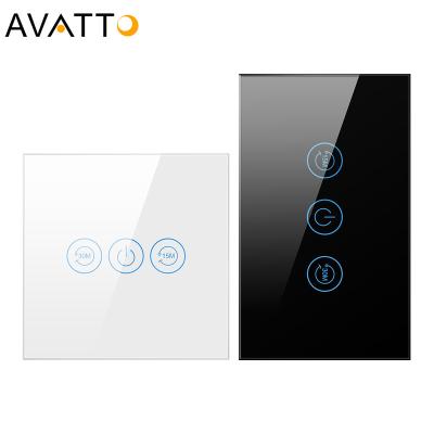 China AVATTO Israel USA 4400W 20A Tuya Wifi Home Standard Boiler Smart Switch with 15min/30min Inching Countdown APP Alexa Google Home for sale