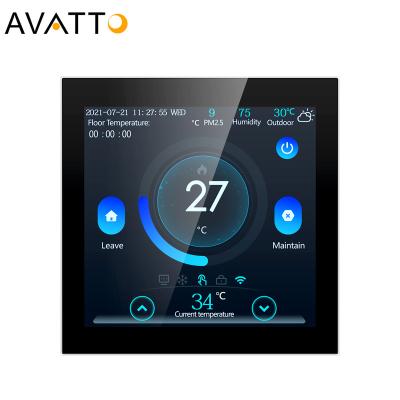 China Modern Smart Home Digital Programmable Wireless Remote Temperature Controller Switch For Water Gas Boiler Smart Home Electric Heating for sale