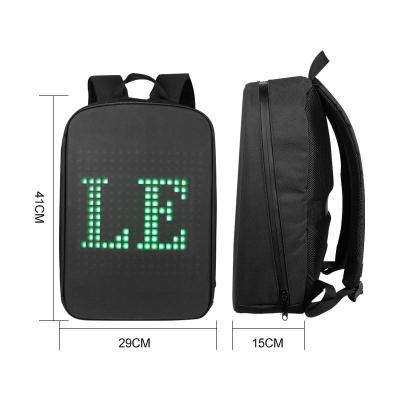 China 2022 Fashion Waterproof Hot Custom Waterproof Goods Smart Led Display Backpacks Custom LED Backpack School Bags for sale