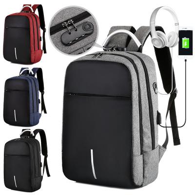 China With New Customized Multifunctional USB Management Computer Backpack Protection Travel Laptop School Bags Backpack Usb With Lock for sale