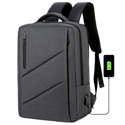 China With USB Logo Waterproof Business Laptop Backpacks Custom Wholesale With USB Travel Sports College School Backpack Bag for sale