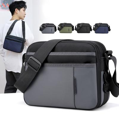 China Outdoor Sport Travel Hiking Camping Fashion Men's Business Place Bag Single Shoulder Bag Portable Waterproof Nylon Messenger Bag Custom for sale