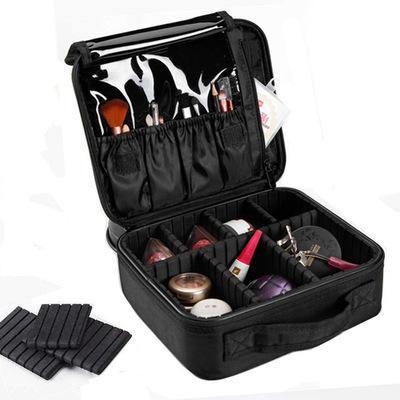 China Hot Fashion Portable Travel Makeup Bags Storage Professional Make Up Case Travel Cosmetic Bag Organizer for sale