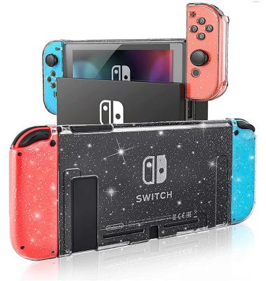 China For Nintendo Switch For Nintendo Switch Bling Case Glitter Clear Cover Shell Star Light Design Anti-scratch Protective Shock Absorption Dock-able for sale