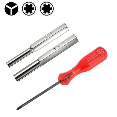 China Cartridge Open Tool 3.8mm+4.5mm and 2.5mm Y Shape Safety Bit Screwdriver Open Tool for Nintendo NGC SFC N64 SEGA GameBoy for NES SENS for sale