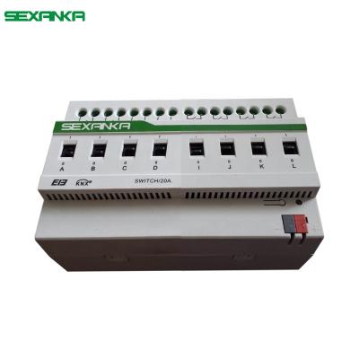 China SEXANKA KNX Control Smart Home Automation System Module Trigger Switch 8 Way Wall Switch Trigger Automation EIB for sale