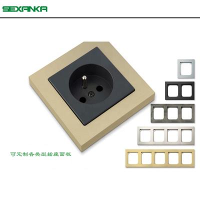 China Metal Switch Socket Panel Wall Switch Socket Smart Switch Socket for sale