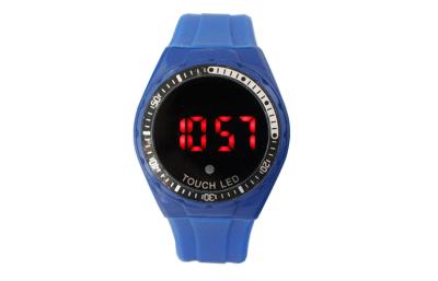 Chine Montre électronique du silicone LED Digital de montre-bracelet de sport bleu de garçons à vendre