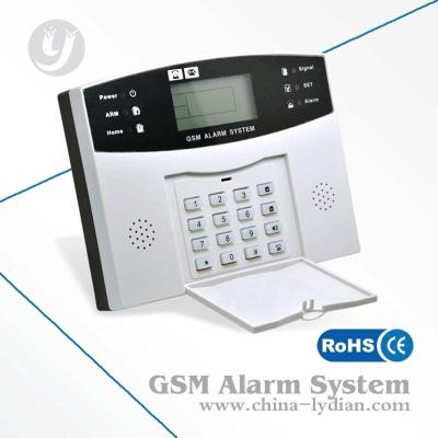 China Wireless LCD Speech Household Gsm Security Alarm , 433MHz Burglar Alarm for sale