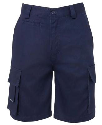 China 310gsm Cotton Mens Custom Navy Blue 100% Preshrunk Drill with Front and Back Pockets Work Shorts for sale