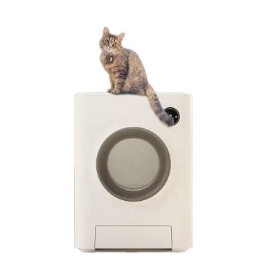 China Cat Litter Box For Multi Cat Toliet Extra Large Cats Odor Isolation Smart App Control Cat Litter Box For Multi for sale