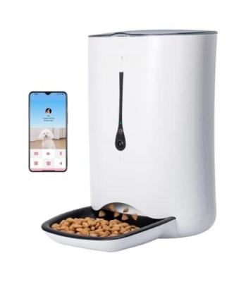 China Automatic Automatic Cat Feeder with Camera 7L Smart App Control Feeder Cat Dog Food Dispenser Auto Pet Feeder with Programmable Timer for sale