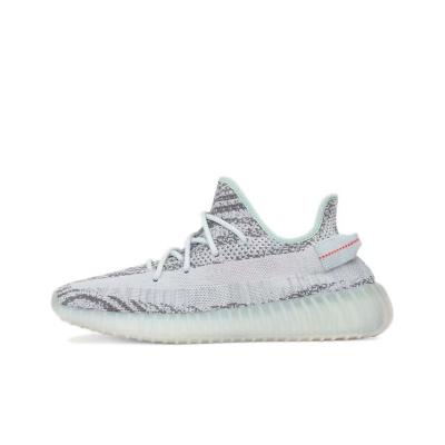 China Fashion trend high quality sneaker popcorn original product fly real knit yeezy running shoes for 350 yeezy for sale