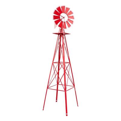 China Wholesale Cheap Waterproof Metal Garden Decor Windmill Ornament Yard Arts&Crafts Factory Decorative Windmill Craft for sale