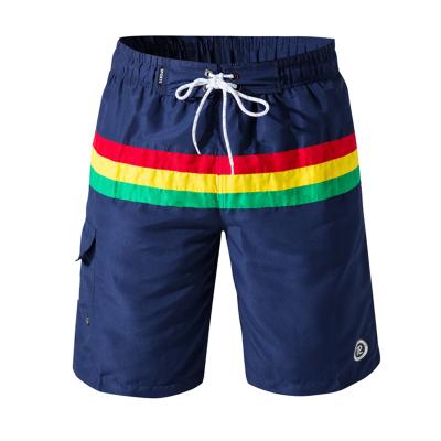 China 2021 Men Breathable Color Striped Hybrid Beach Tailored Swim Shorts Swim Trunks Panel Shorts Pants for sale