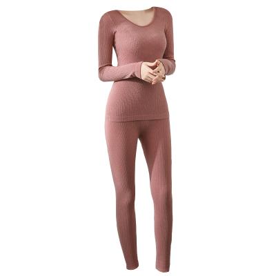 China QUICK DRY thermal underwear ladies thermal suits O neck polyester long johns and spandex men underwear for sale