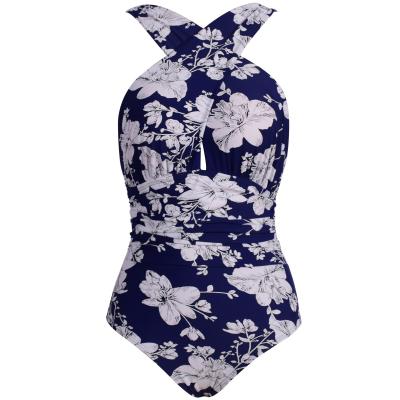 China Breathable One Piece Stretch Swimsuit Top Custom Made One Piece Beach Swimwear Women for sale