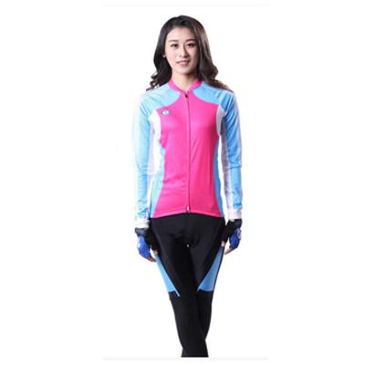 China Breathable Worldwide Hot Sale Ladies Long Sleeve Reflective Stripe Bike Set With Good Price for sale