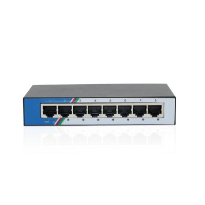 China VLAN 8 Support Factory Price 100MBPS Full Port DC Power Supply Gigabit E Managed Ring Network Switch For Surveillance System for sale