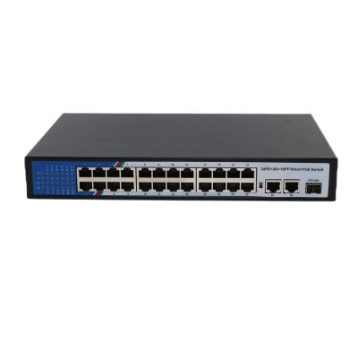 China POE CCTV Use Sfp+ Rj45 Ports Poe Switch 24 Port Switch Ethernet Poe for sale