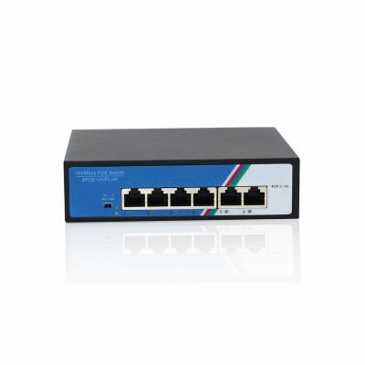 China POE factory direct sale full port gigabit 6 100MBPS poe switch for sale