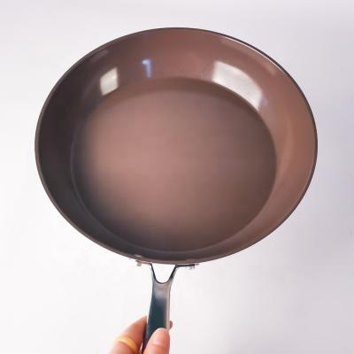 China Luxury Hot Sale Cheap Price OEM Forged Aluminum Nonstick Frying Pan With Ceramic Health PTFE Coating FREE for sale