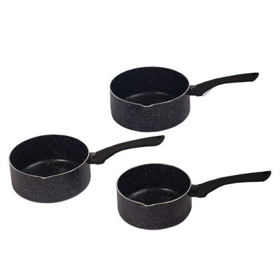 China Viable factory direct 16cm 18cm milk pot sauce pan cookware aluminum nonstick set 20cm for sale