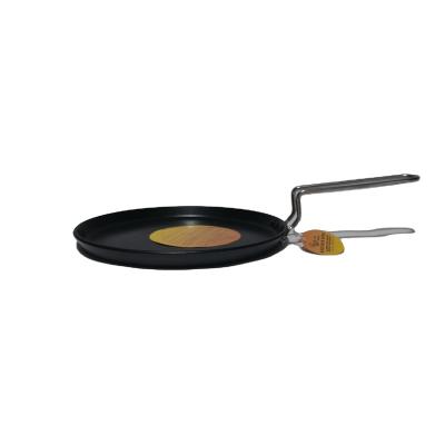 China New Design Modern Home Kitchen Use Pizza Non Stick Inner Coating Single Handle Pan Non Stick Inner Coating Cooking Tool for sale