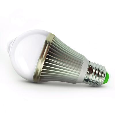 China Desk induction light bulb e27 e26 5w die cast aluminum led housing sensor light bulb for hallway toilet for sale