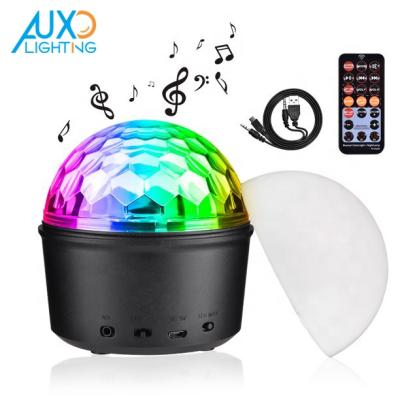 China Led Stage Lights Feature USB Magic Ball Light 9 Color Small Color Ball Rotating Night Light Music KTV Magic Light Crystal Bar Light for sale