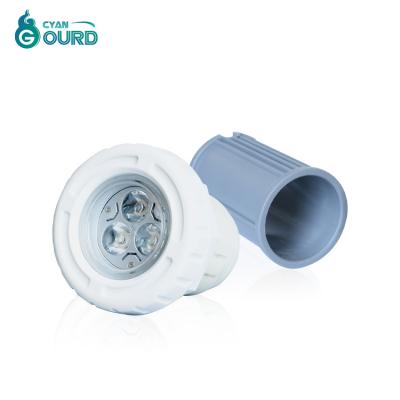 China Guangdong Resort/Resort/Villa/Playground 12v Replaceable Underwater RGB Ip68 Recessed Gym Light 3w 6w Led Pool Lamp Light for sale