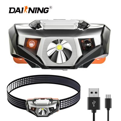 China Hand Sensor DAINING Smart Headlamp USB Head Fill Light Waterproof IPX6 Head Lamp For Increase Camping Riding for sale