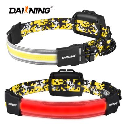 중국 2021 DAINING Camping/Hiking/NEW USB Rechargeable Hunting/Fishing/Exploration/Adventures Headlight with COB Headlight Strip Mini Portable Red LED Warning 판매용