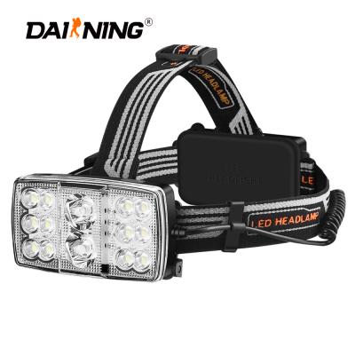 China 2021 DAINING Camping Hot Sale Most Powerful LED Headlight Flashlight Flashlight IPX 6 USB Rechargeable for sale