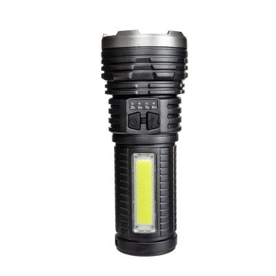 China 2021 Self-defense Portable Tactical High Lumen USB LED Torch Outdoor Camping Hiking Waterproof Hunting Rechargeable Flashlight for sale