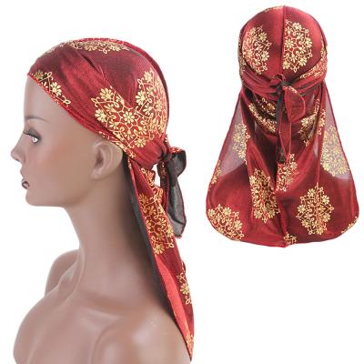 China Universal wholesale custom logo printed designers silk durags for men for sale