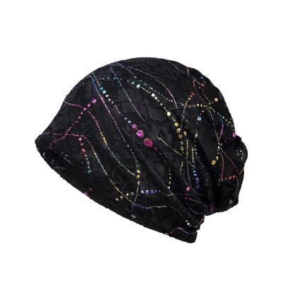 China COMMON Bling Beading Lace Fisherman Hat Lace Bucket Hat for sale