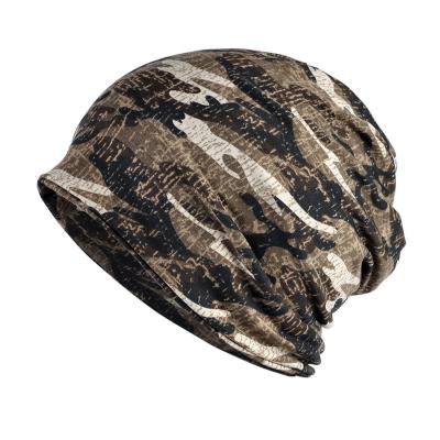 China COMMON Copy Cotton Material Fashion Camouflage Beanie Hat Slouchy Hats for sale