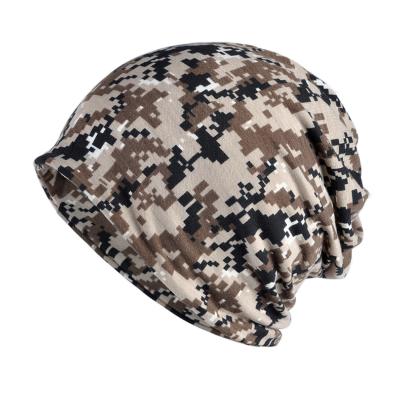 China COMMON cheap camouflage printed womens cancer skull caps for sale