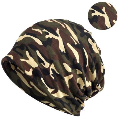 China Multifunctional Women's Headwear Women's Turban Hats Chemo Hat Warm-up Camouflage Flower Beanie Soft Headwrap For Hai for sale