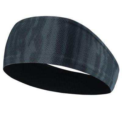 China Breathable Yoga Material Running Sports Wide Elastic Fitness Head Bands For Women for sale