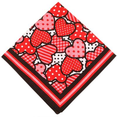 China High Quality Breathable Material Factory Sale 100% Cotton Square Bandanas for sale