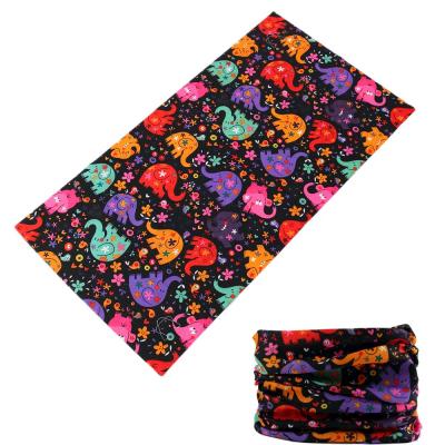 China Custom Logo Printed Multifunctional Seamless Bandanas Breathable Material for sale