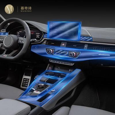 China Refurbishment Interior Clear Film Anti-scratch TPU Protective Film Car Center Console TPU Interior Interior Repair Film Accessory For Audi A5 S5 2021-2022 for sale