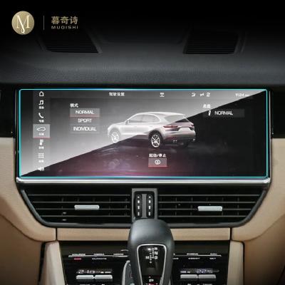 China Car GPS navigation film LCD screen tempered glass protective film Anti-scratch film accessories refurbishment for Porsche Cayenne for sale