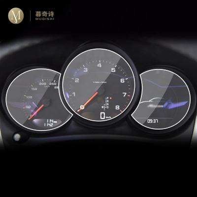 China Transparent Tachometer Car Tachometer LED Film TPU Screen Protective Film Anti-scratch Film Accessories For Porsche Macan 2018-2021 for sale