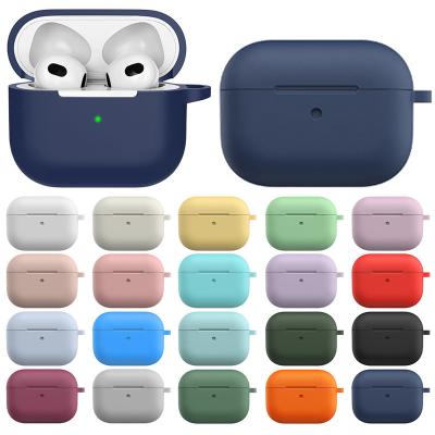 China For New Solid Color Earphone Silicone Skin Shockproof Cover Device For Airpods Case 1/2 Cover For APPL Airpodes Case for sale